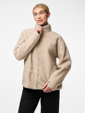 Jassen - Pcsadia Ls Teddy Jacket Noos - SS25 van Pieces