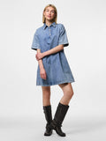 Jurken - Pckenya Ss A-Shape Denim Dress Noos - SS25 van Pieces