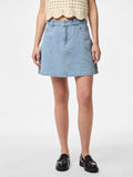 Light Blue Denim Rokken - Pcabbi Mw A-Shape Skirt Noos - SS25 van Pieces