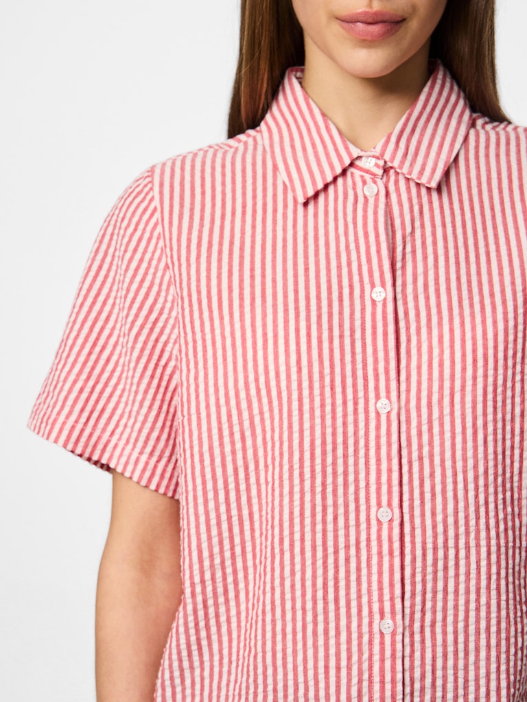 Goji Berry Cloud Dancer Tops - Pcsally Ss Shirt Noos van Pieces