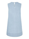 Jurken - Pcflora Sl Mini Denim Dress Noos van Pieces