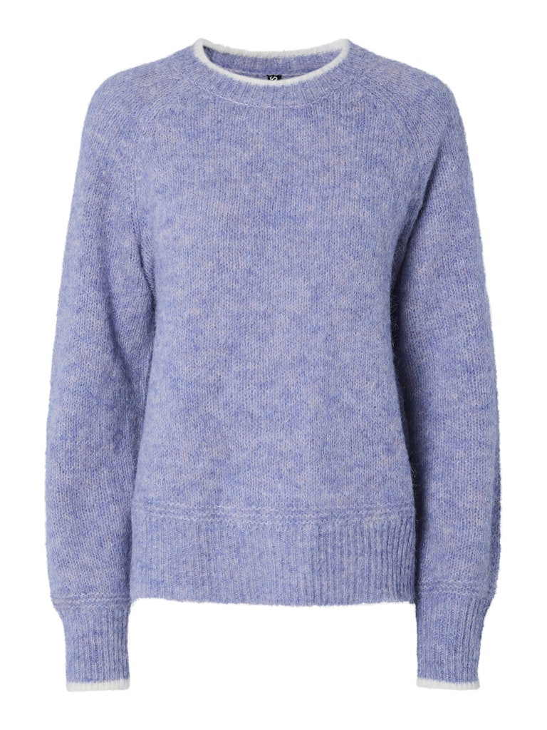 Pulls - Pcivy Ls O-Neck Contrast Knit Noos van Pieces