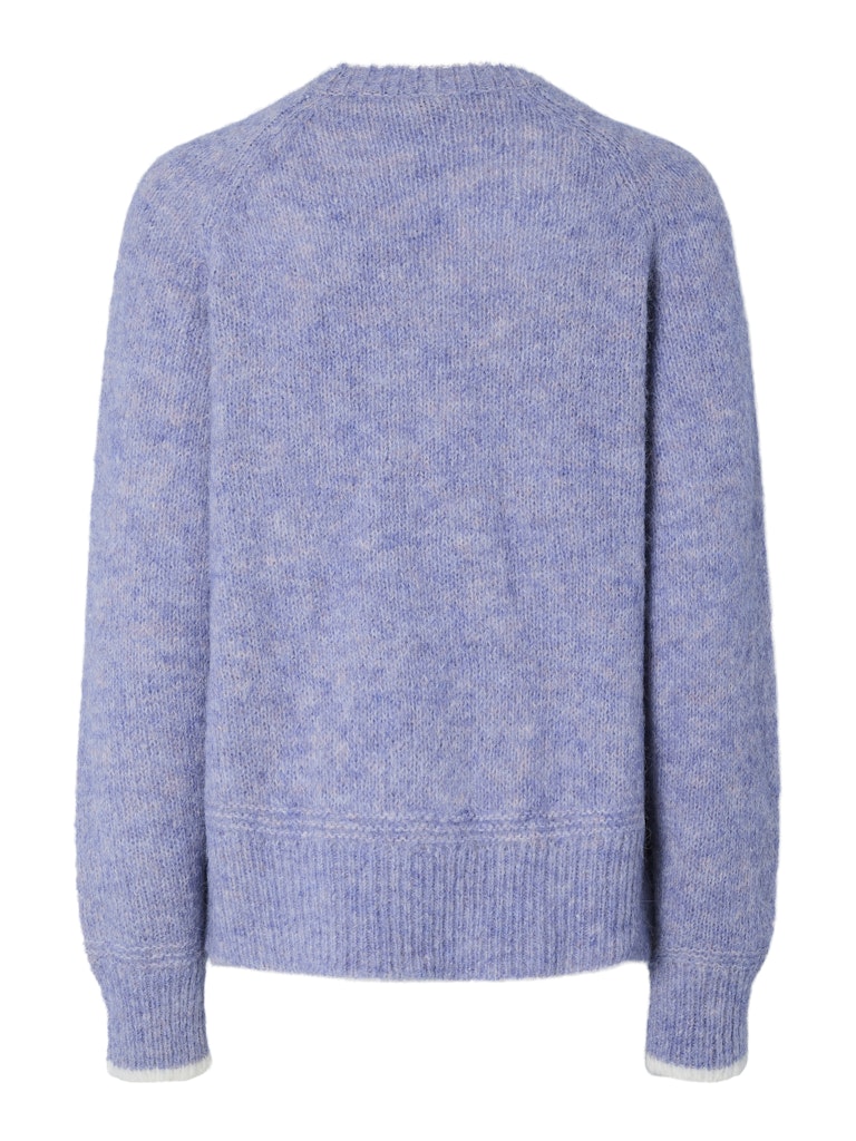 Pulls - Pcivy Ls O-Neck Contrast Knit Noos van Pieces