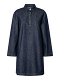 Jurken - Pckenya Ls A-Shape Denim Dress Noos van Pieces