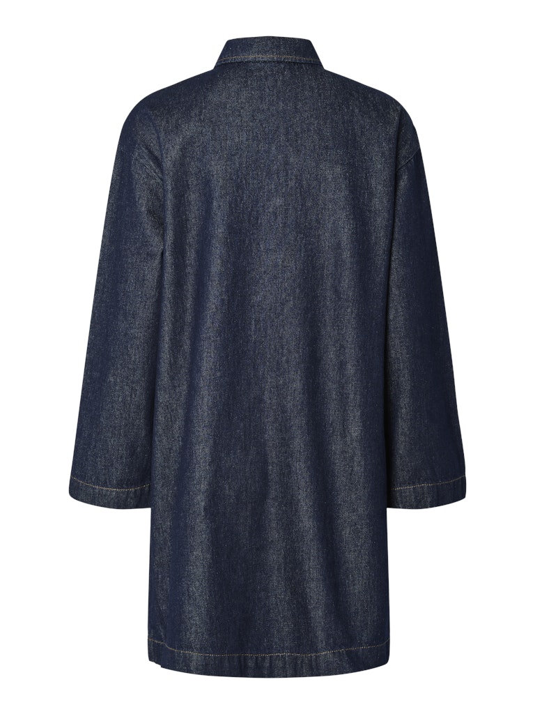 Jurken - Pckenya Ls A-Shape Denim Dress Noos van Pieces