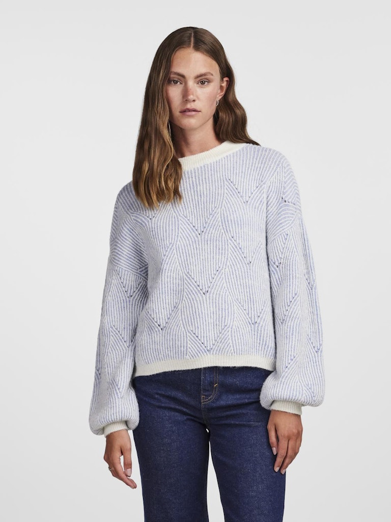 Pulls - Pcjenna Ls O-Neck Knit Noos van Pieces