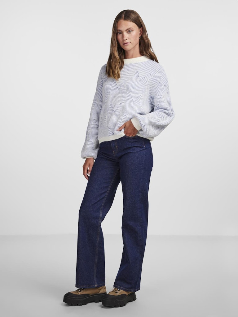 Pulls - Pcjenna Ls O-Neck Knit Noos van Pieces