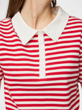 Goji berry Tops - Pcdonna Ss Rib Polo Top D2D van Pieces