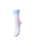 Bright White azure blue ONE SIZE Sokken - Pccally Socks Noos - SS25 van Pieces