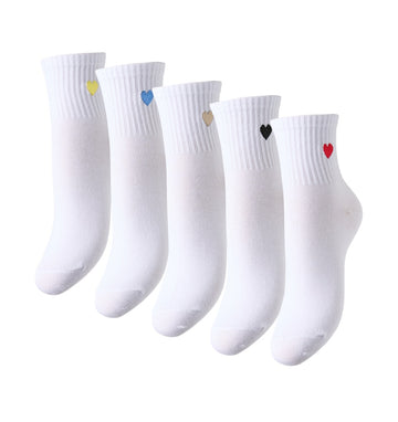 Bright white ONE SIZE Sokken - Pcmova Socks 5-Pack van Pieces