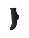 Black happy face ONE SIZE Sokken - Pcmindra Smiley Socks van Pieces