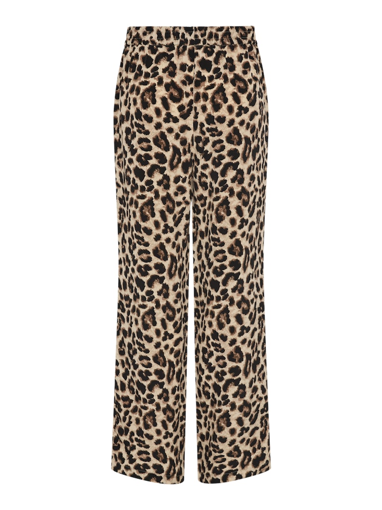 Black Leo Broeken - Pcjulina Mw Wide Pants van Pieces