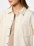 Raw cotton Shirts - Pcsavanna Ss Denim Shirt van Pieces