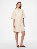 Raw cotton Jurken - Pcsavanna Ss Denim Dress van Pieces