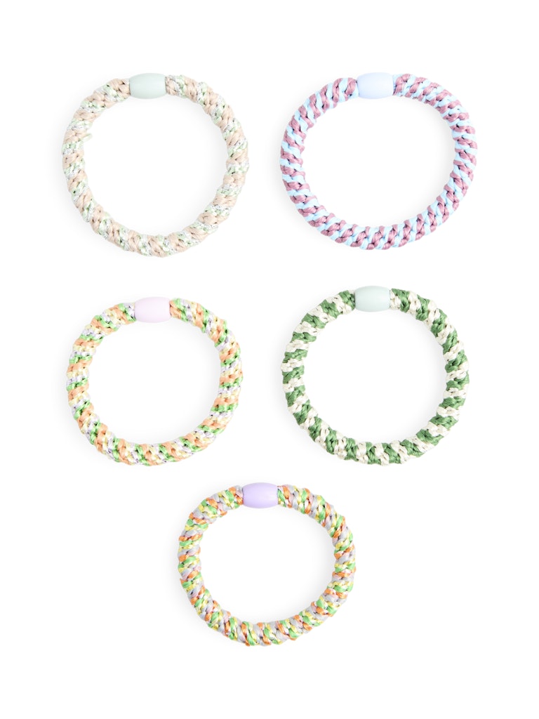 Jolly green ONE SIZE Andere accessoires - Pcjasmina Hair Elastic 5-Pack D2D van Pieces