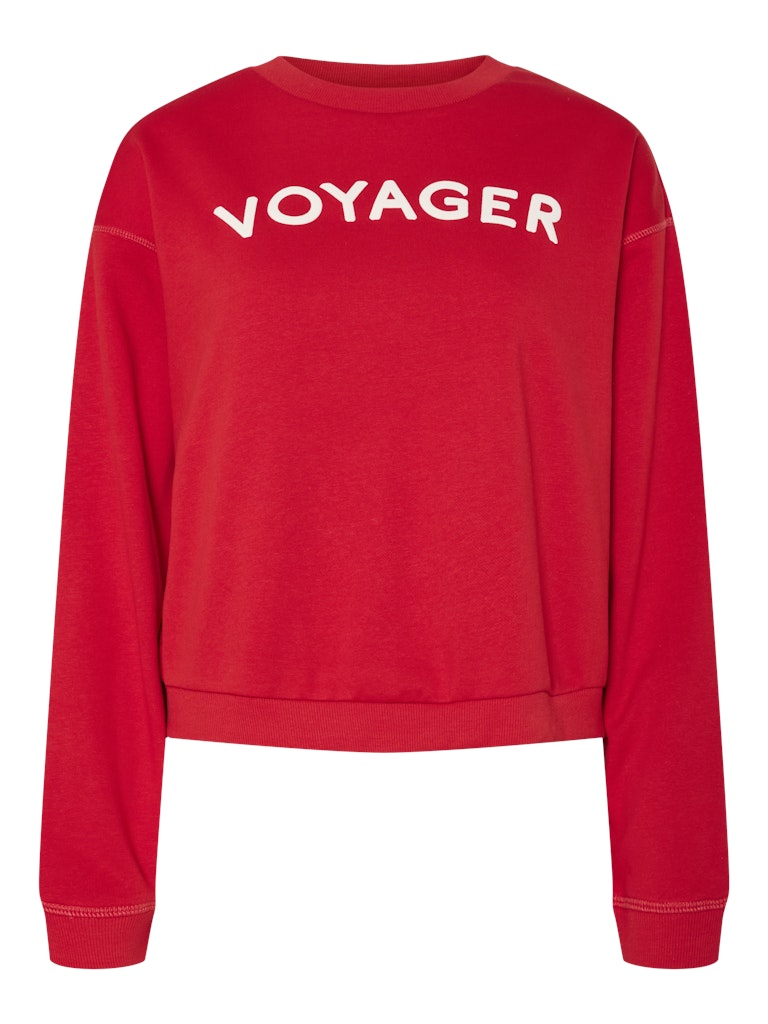 Goji Berry VOYAGER Sweaters - Pcfoya Ls Sweat van Pieces