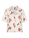 Cloud dancer peppers Shirts - Pcnya 2/4 Shirt Peppers van Pieces