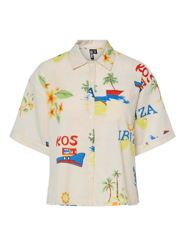 Eggnog Shirts - Pcbella 2/4 Loose Shirt van Pieces