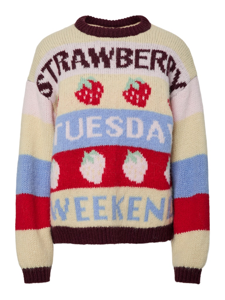 Pulls - Pcbikka Ls O-Neck Knit van Pieces