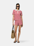 Tops - Pcdonna Ss Rib Polo Top D2D van Pieces