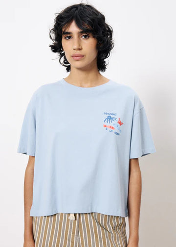 Bleu Clair T-shirts - Ienena T-Shirt van FRNCH