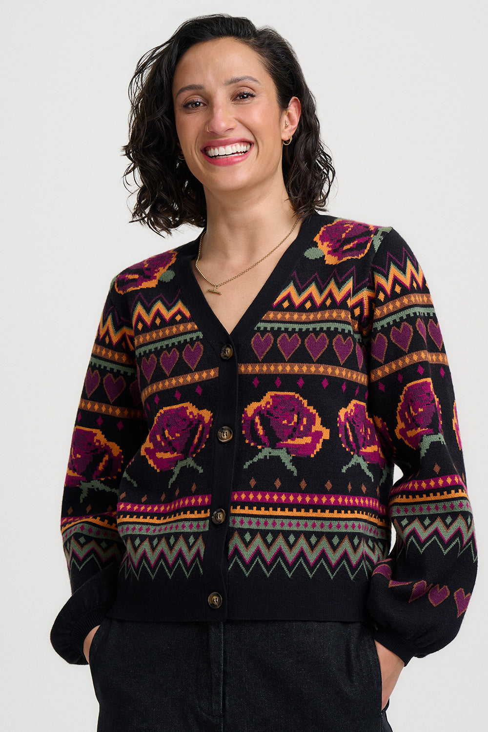 Adrian Cardigan roses