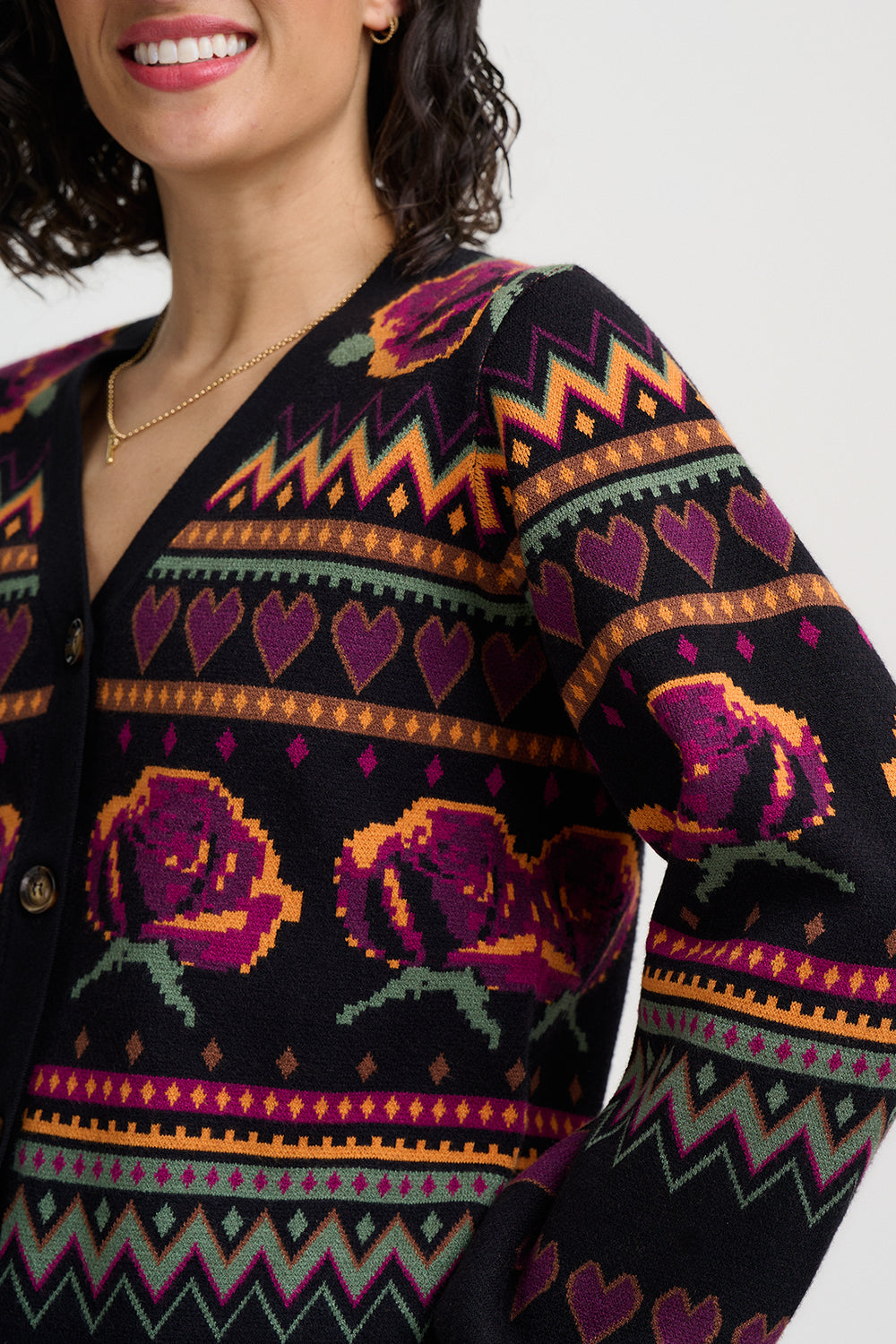 Adrian Cardigan roses