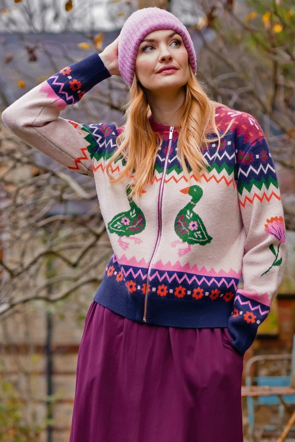 Solana Knitted Bomber Jacket