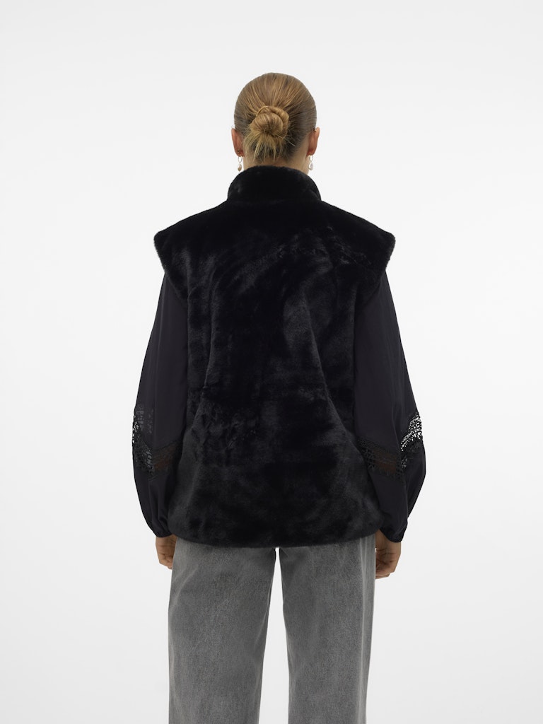 Jassen - Vmsonjapoppy Faux Fur Waistcoat van Vero moda