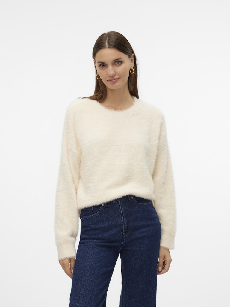 Pulls - Vmalina Ls O-Neck Boxy Pullover van Vero moda