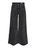 Black Denim Jeans - Vmannet Mr Wide Jeans Ra131 van Vero moda