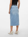 Rokken - Vmveri Hr Calf Denim Skirt Noos van Vero moda