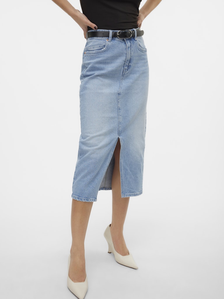 Rokken - Vmveri Hr Calf Denim Skirt Noos van Vero moda