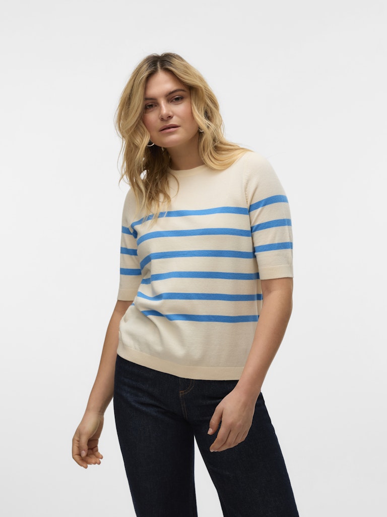 Pulls - Vmsaba Plain Ss O-Neck Pullover Noos - SS25 van Vero moda