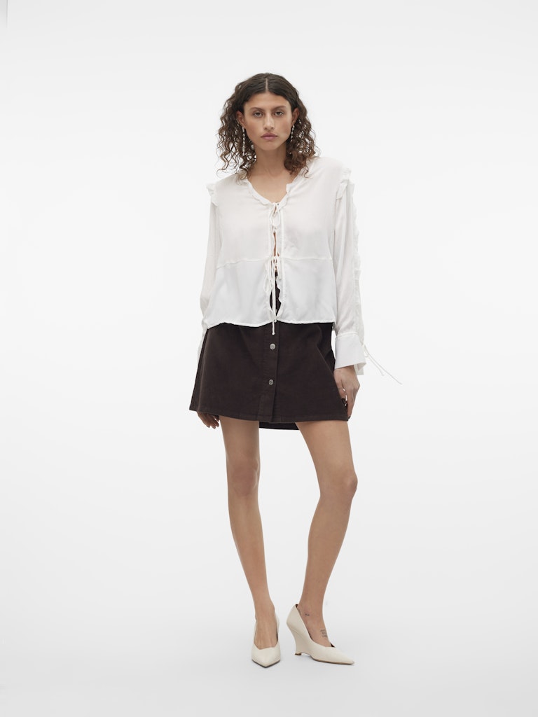Rokken - Vmetta Hr Short Corduroy Skater Skirt Noos van Vero moda