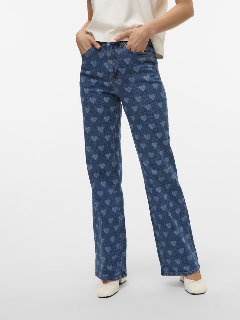 Jeans - Vmtessa Hr Wide Jeans Print van Vero moda