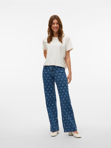 Jeans - Vmtessa Hr Wide Jeans Print van Vero moda