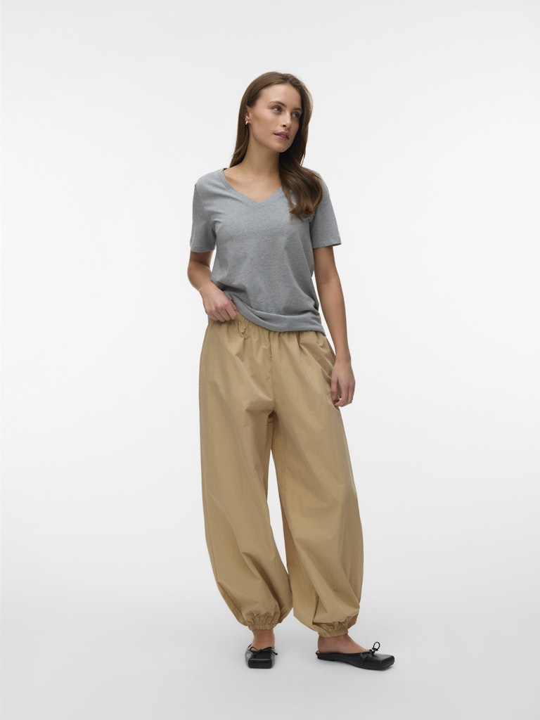 Vmpaulina Ss V-Neck T-Shirt Noos