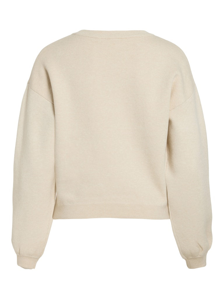 Birch Pulls - Viane L/S Graphic Knit van Vila