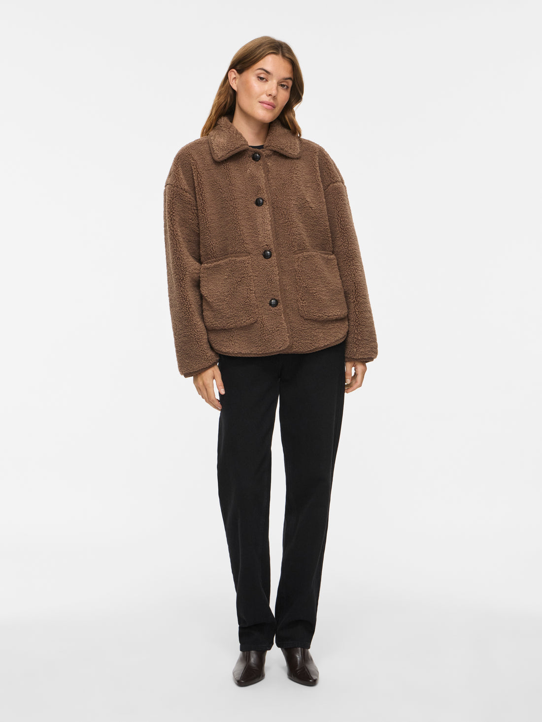 Fossil Jassen - 40% Vimelusa Teddy Jacket van Vila
