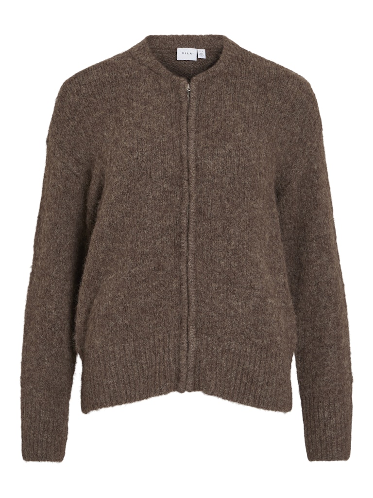 Shaved chocolate Pulls - Vimarley L/S Zip Cardigan van Vila