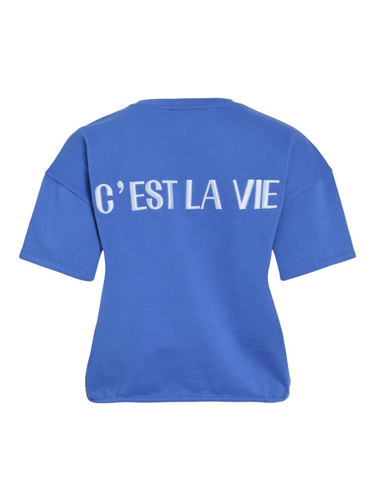 Nebulas Blue KENTUCKY CEST LA VIE Sweaters - Vifranne S/S Sweat Top van Vila