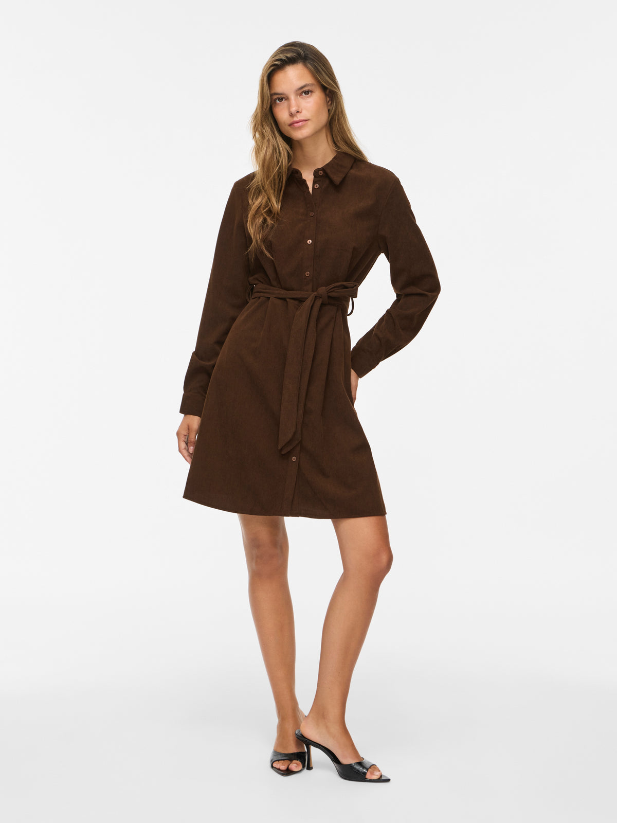 Vielsa L/S Short Shirt Dress