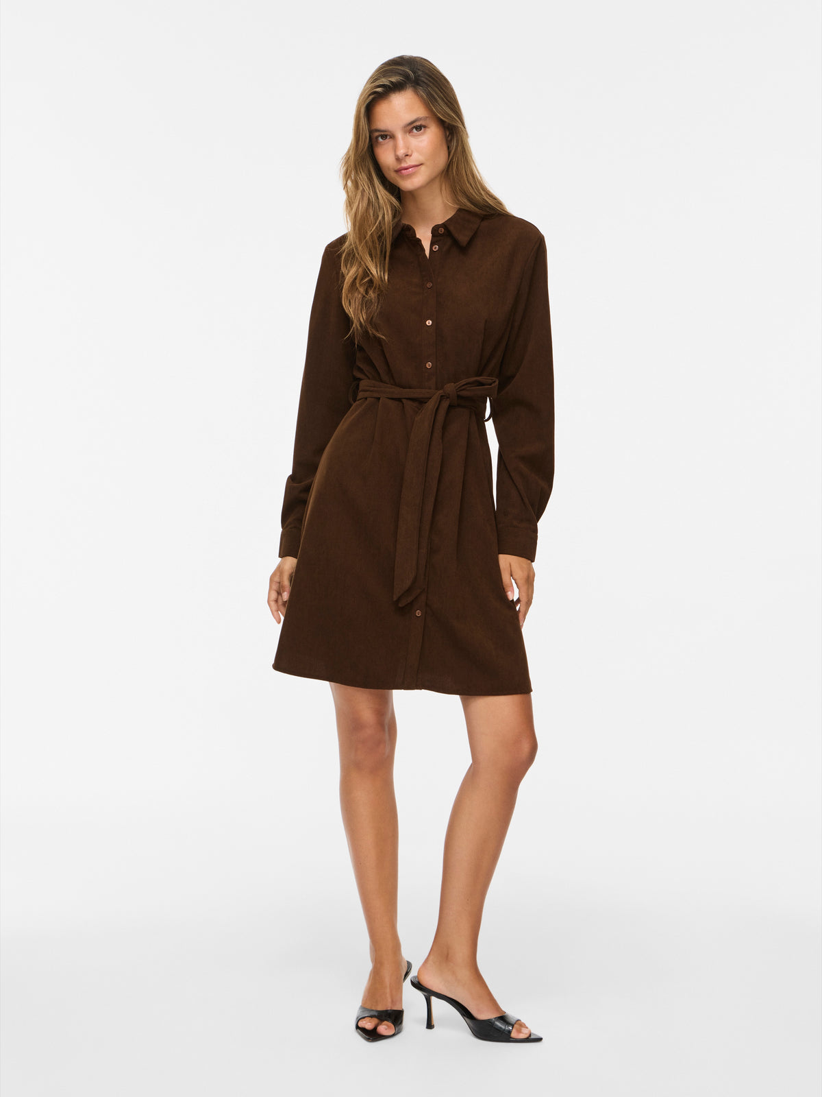 Vielsa L/S Short Shirt Dress