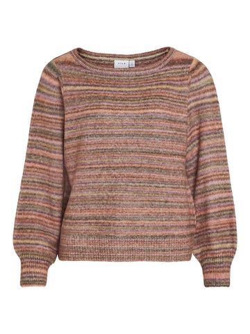 Pulls Vigonia Boatneck L/S Knit Top van Vila