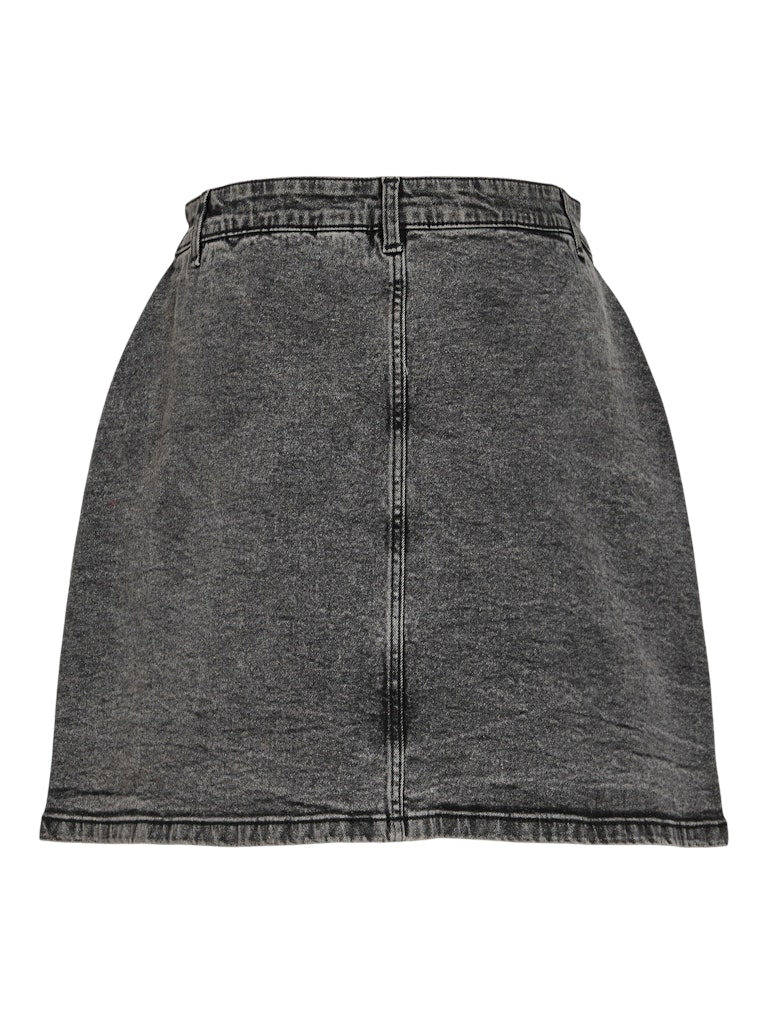 Medium Grey Denim Rokken - Viamori Hw A-Shape Skirt van Vila