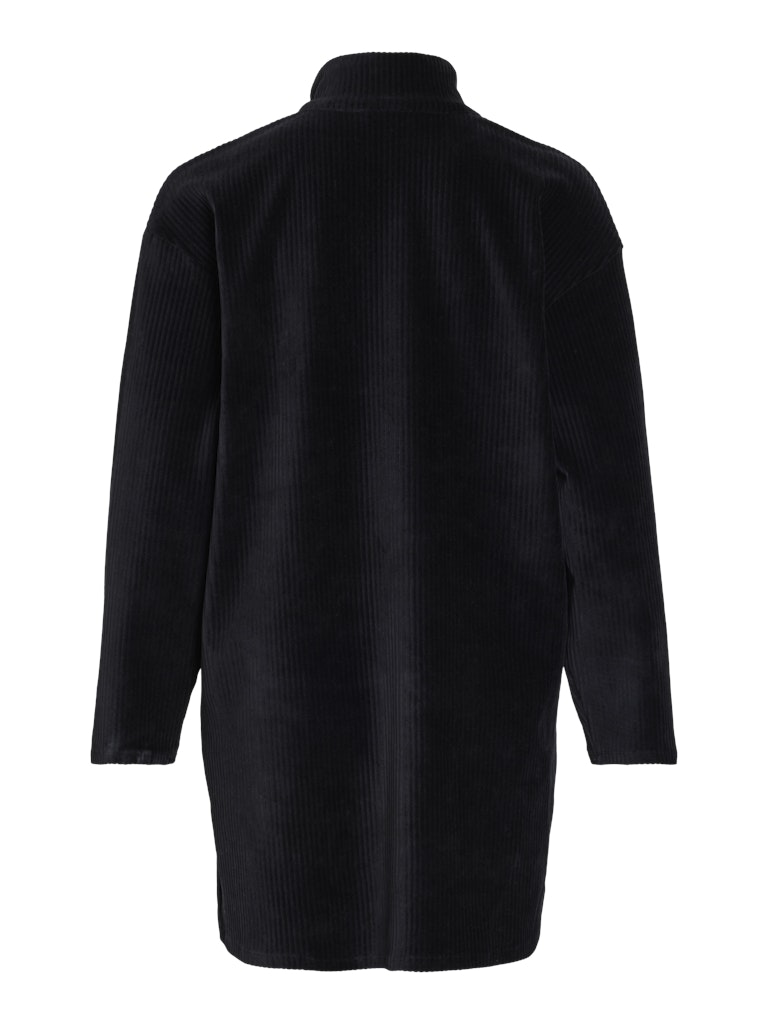Black beauty Jurken - Vikita L/S High Neck Dress van Vila