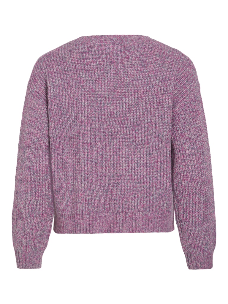 Sangria sunset Pulls - Visposa O-Neck L/S Knit Top van Vila