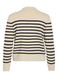Cardigans - Viostria L/S Zipper Stripe Knit Cardigan van Vila