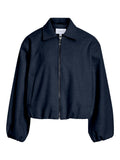 Navy Blazer Jassen - Vibalou Ls Short Jacket van Vila